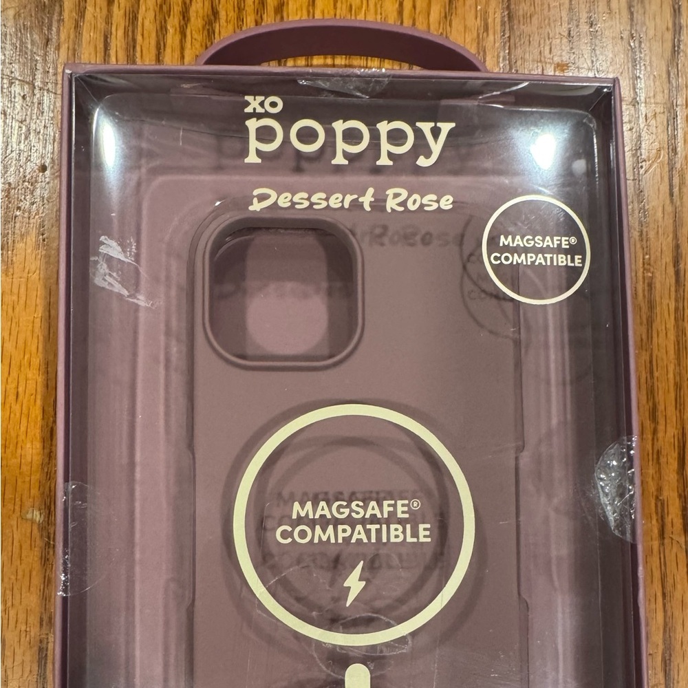 XO Poppy Desert Rose MagSafe Compatible iPhone 15/14/13 Case